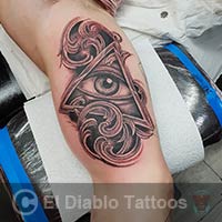 black and grey tattoo image