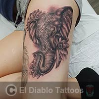 black and grey tattoo image