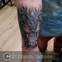 black and grey tattoo image