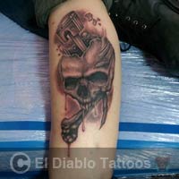 black and grey tattoo image