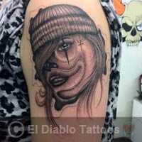 black and grey tattoo image