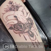 black and grey tattoo image