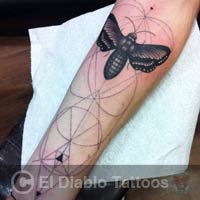 black and grey tattoo image