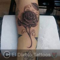 black and grey tattoo image