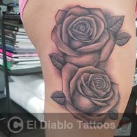 black and grey tattoo image