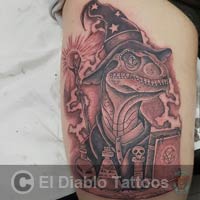 black and grey tattoo image