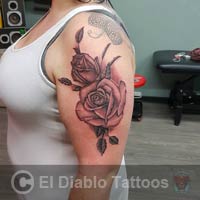 black and grey tattoo image