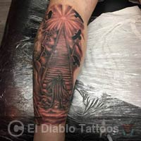 black and grey tattoo image