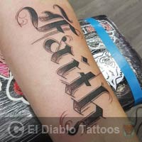 lettering tattoo image