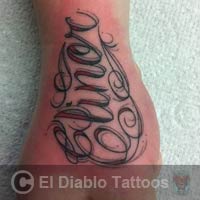 lettering tattoo image