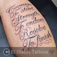 lettering tattoo image