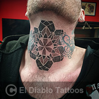 lines and dots tattoo image