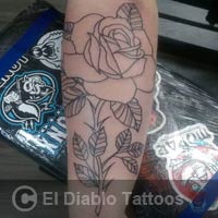 lines and dots tattoo image