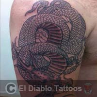 lines and dots tattoo image