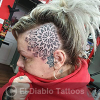 lines and dots tattoo image